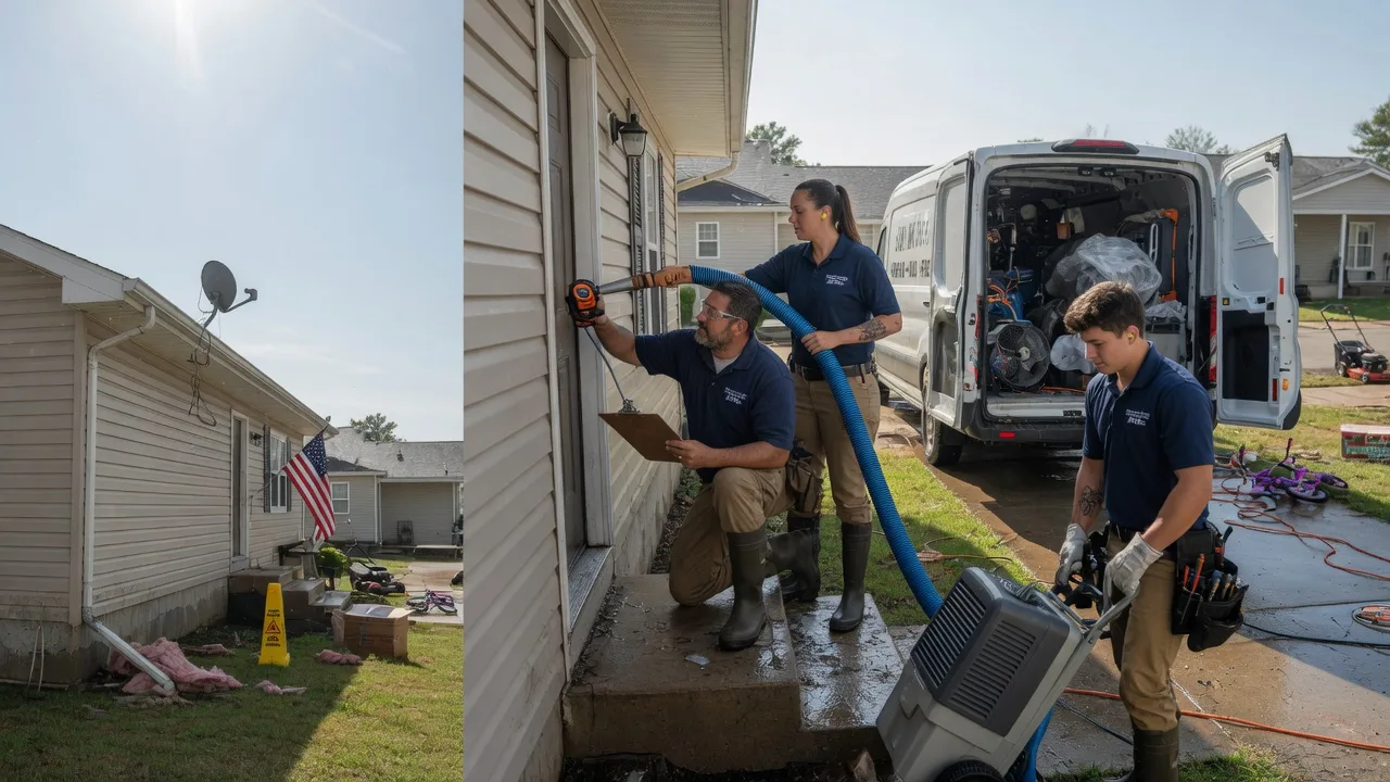 Ceiling Water Damage Restoration in Davenport, OK near me